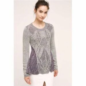 MOTH Anita Swing Mixed Pattern Knit Sweater